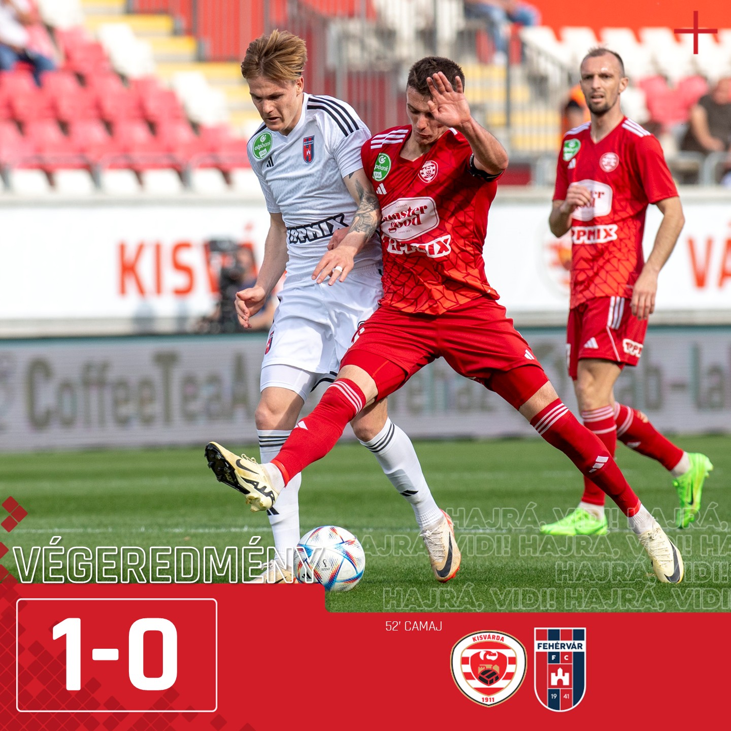 Egy gólos vereség Kisvárdán - kikapott idegenben a Videoton